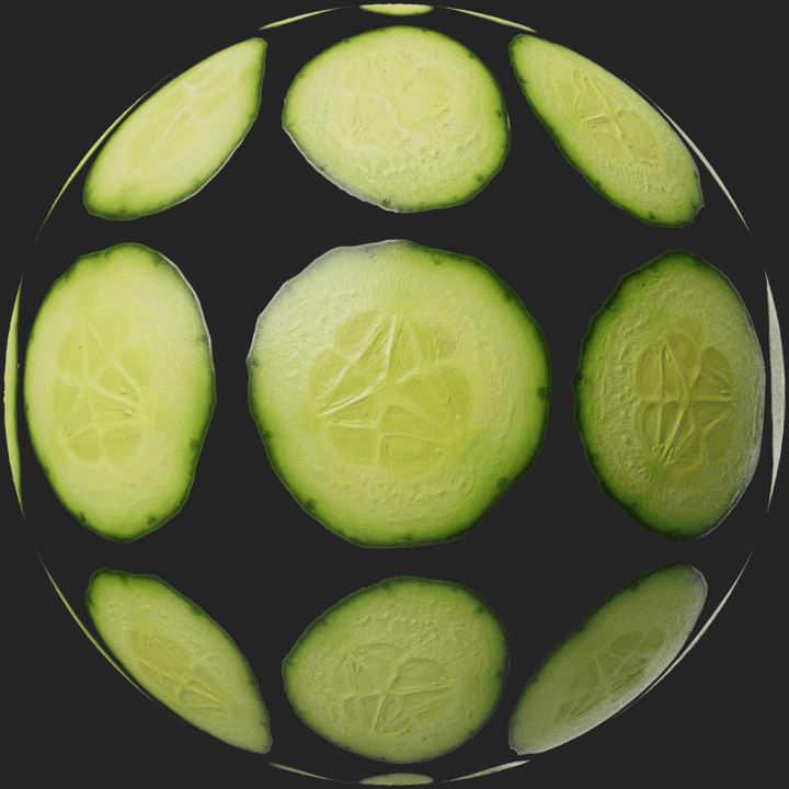 Food Cross Section Set 002 (Cucumbers) by CC0 Textures