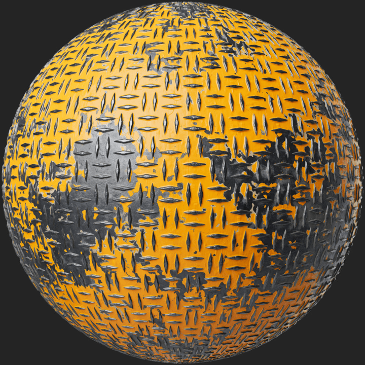 diamond-plate,yellow,orange,floor,tread,industrial,plate,diamond,metal