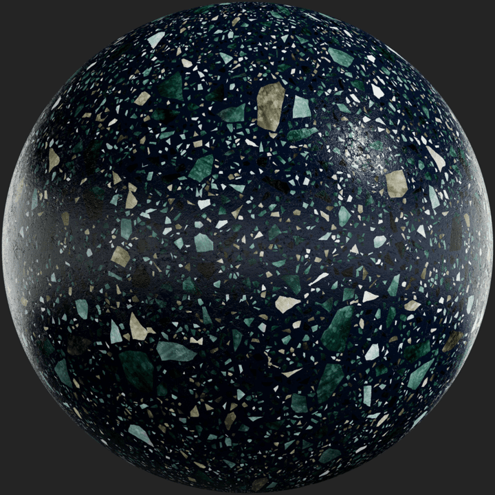 dark,black,colorful,terrazzo