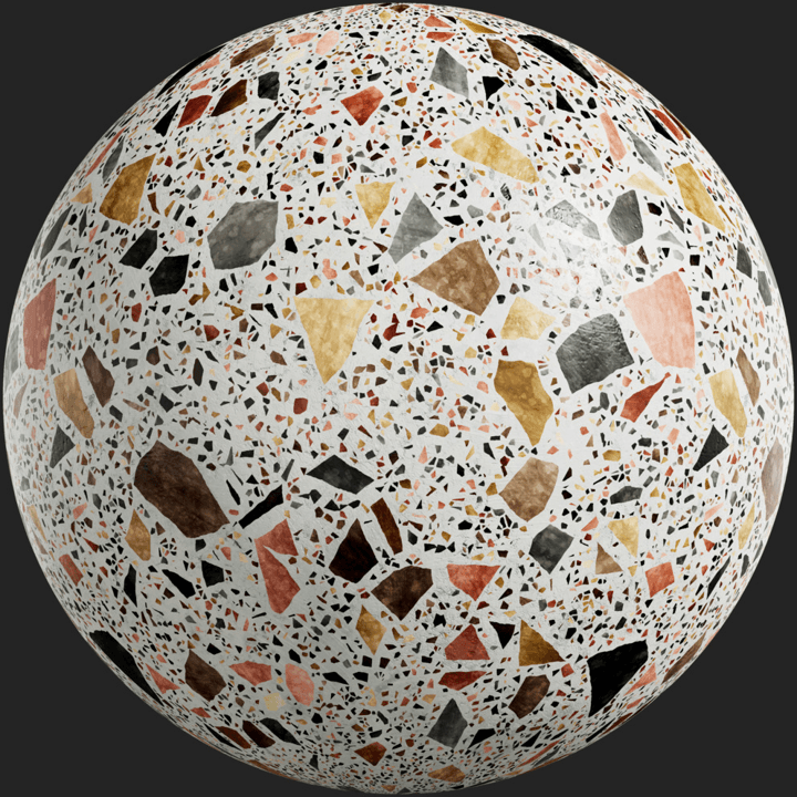 white,colorful,terrazzo