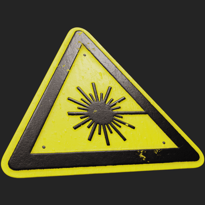 laser,black,yellow,sign,danger,warning