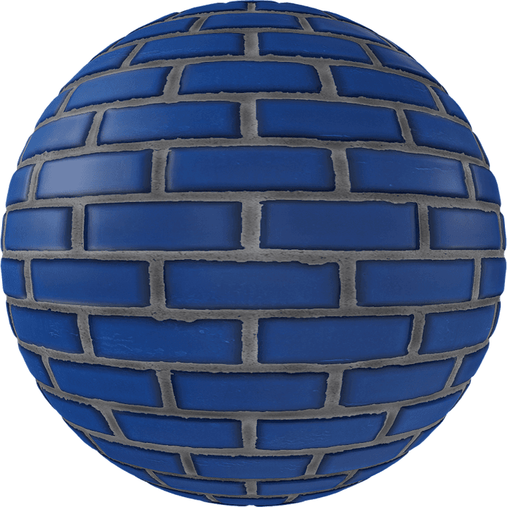 Blue Brick Wall 13