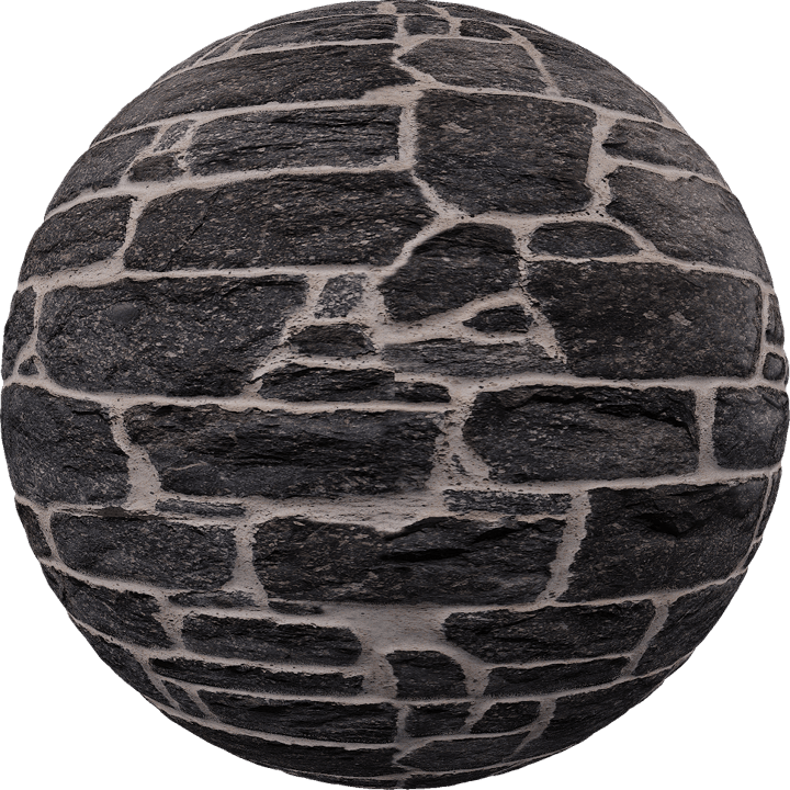 Natural cut stone wall