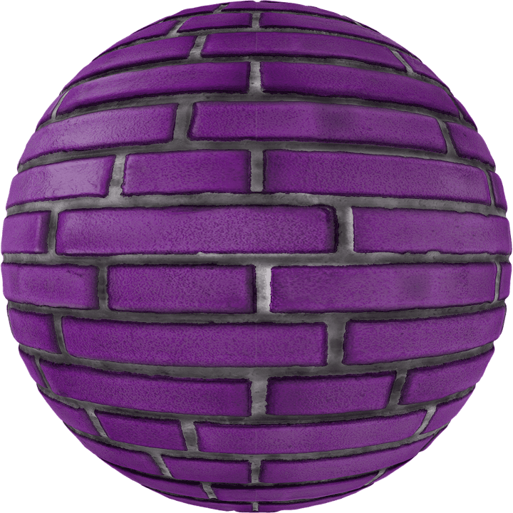 Violet Brick Wall 20